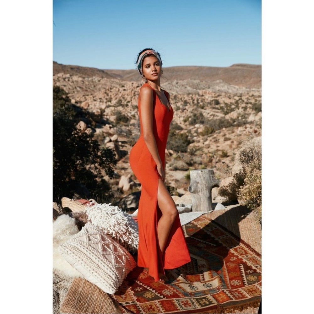 Dress the Population Monroe Dress in Poppy Large